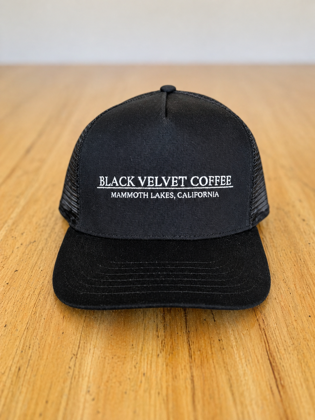 BVC Black Logo Hat — Black Velvet Coffee